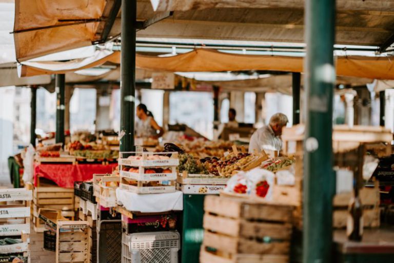 Market - man in fruit market