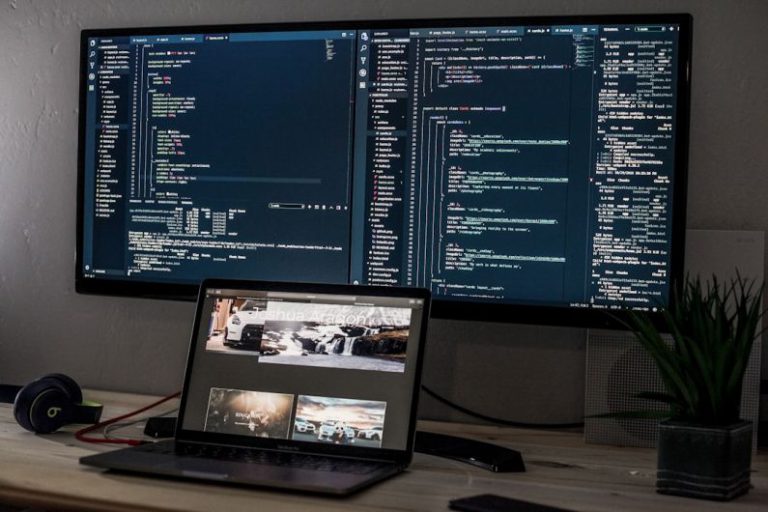 Portfolio - turned on laptop computer