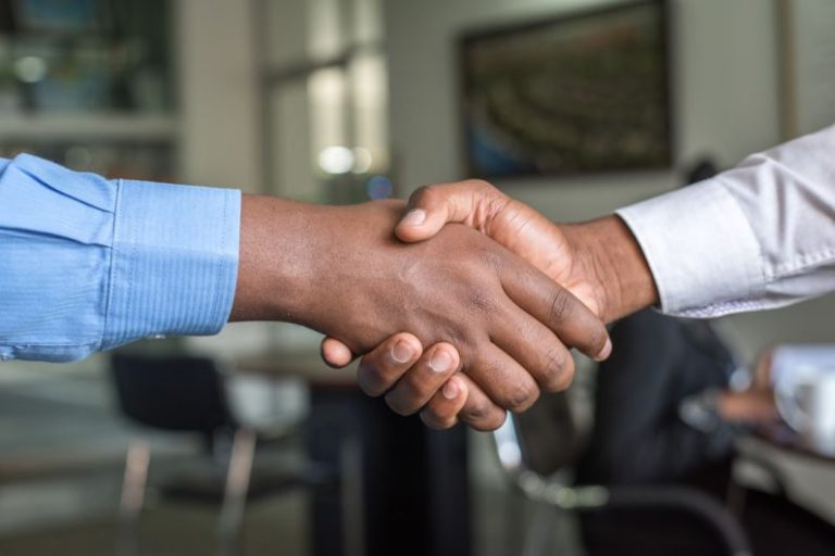 Offer - two people shaking hands