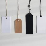 Price - four paper card tags