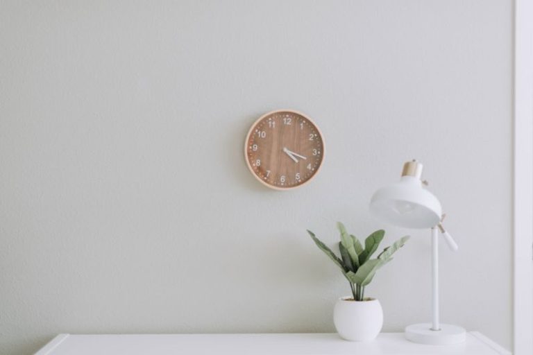 Inspector - white desk lamp beside green plant