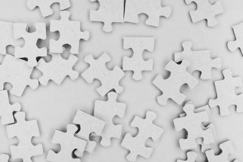 Problems - white and black jigsaw puzzle